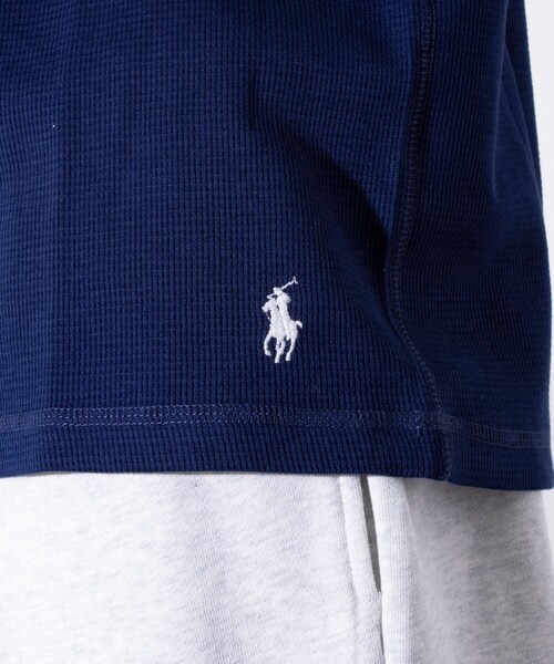 POLO RALPH LAUREN SLEEPWEAR（ポロラルフローレンスリープウェア）の「【POLO RALPH LAUREN/ポロ ラルフ ローレン】ワッフルロングスリーブ（Tシャツ/カットソー・メンズ・ネイビー/ブラック/グレー・M/L/XL）」の7枚目の写真