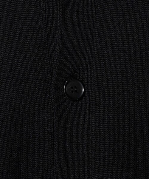 UNITED ARROWS（ユナイテッドアローズ）の「YAMAGATA ミドルゲージ レイズドネック ニット（カーディガン/ボレロ・メンズ・オリーブ/ブラック・XL/L/M）」の8枚目の写真