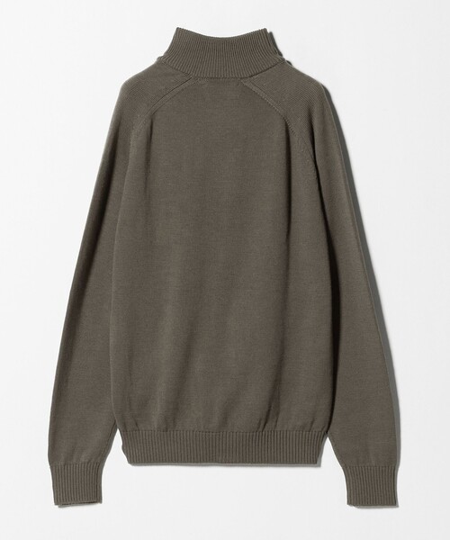 UNITED ARROWS（ユナイテッドアローズ）の「YAMAGATA ミドルゲージ レイズドネック ニット（カーディガン/ボレロ・メンズ・オリーブ/ブラック・XL/L/M/S）」の9枚目の写真