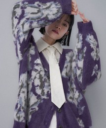 HARE | アソートガラシャギーVネックカーディガン(HARE)(カーディガン/ボレロ)