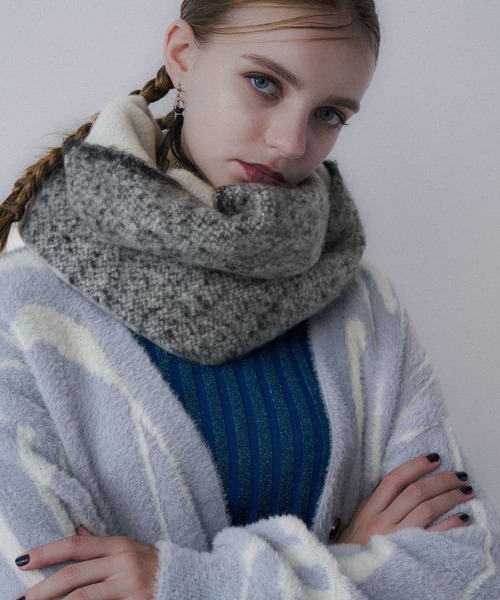 アソートガラシャギーVネックカーディガン(HARE)（カーディガン/ボレロ