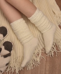 VIBGYOR Women(ヴィブジョー ウィメン)の【float】ふわふわ モコモコ ベーシックカラー レッグウォーマー/レッグカバー【7色展開】(レッグウォーマー)
