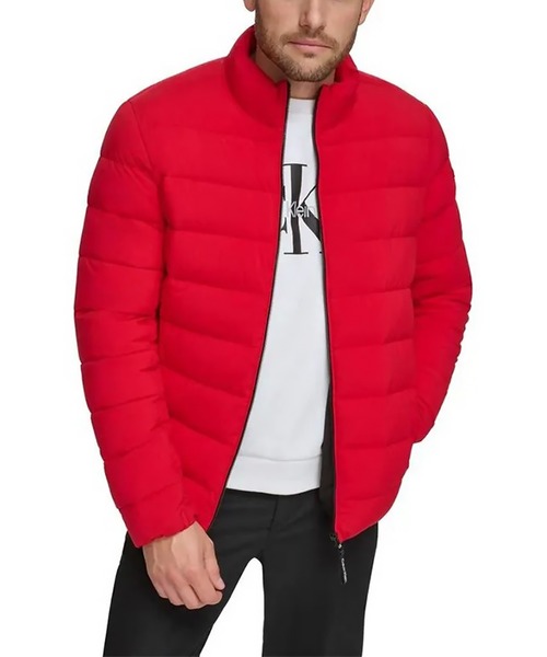 Calvin Klein(カルバン・クライン)の「【 Calvin Klein / カルバン クライン 】STRETCH PUFFER JACKET / ストレッチ パファー ジャケット(ブルゾン・メンズ・ブラック/レッド・X-LARGE/LARGE/MEDIUM)」の2枚目の写真
