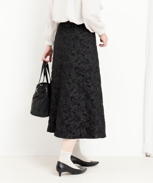 MICO COULIER（ミコクリエ）の「フラワージャガードフレアースカート（スカート・レディース・ブラウン系その他/グレー系その他・36/38）」の15枚目の写真