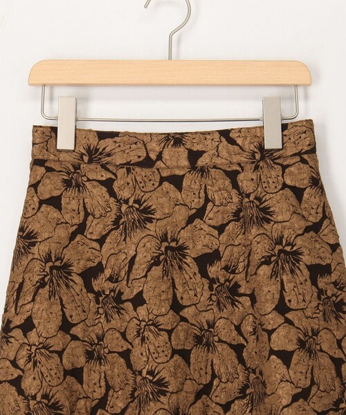 MICO COULIER（ミコクリエ）の「フラワージャガードフレアースカート（スカート・レディース・ブラウン系その他/グレー系その他・36/38）」の21枚目の写真