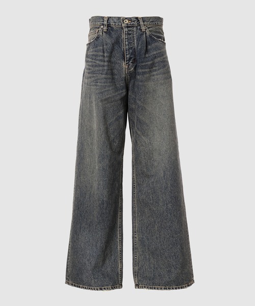 DAIRIKU（ダイリク）の「“Wide“ Vintage Denim Pants（デニムパンツ・メンズ・インディゴブルー/ブラック・27(S)/29(M)/31(L)）」の2枚目の写真