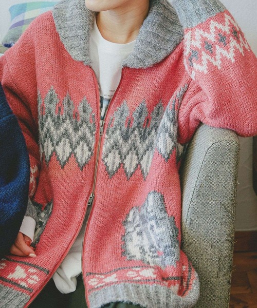 NOID.　動物　カーディガン NOID. 動物 カーディガン