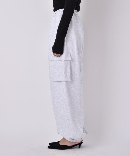 AKTE(アクテ)の「スウェットカーゴパンツ(カーゴパンツ・レディース・トップグレー/ネイビー・2/1/2T)」の22枚目の写真