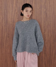 BAYFLOW | [さりげないキラキラ素材]ブークレスパンコールプルオーバー(ニット/セーター)