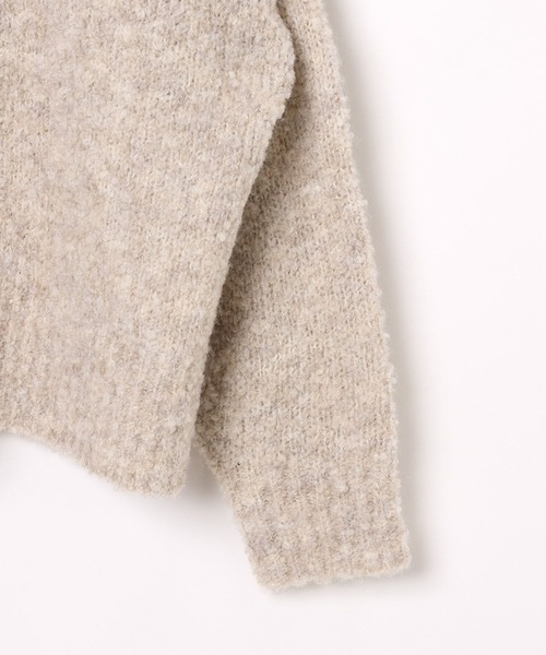 BAYFLOW（ベイフロー）の「[さりげないキラキラ素材]ブークレスパンコールプルオーバー（ニット/セーター・レディース・グレー/ライトグレー/ベージュ/マスタード・FREE）」の7枚目の写真