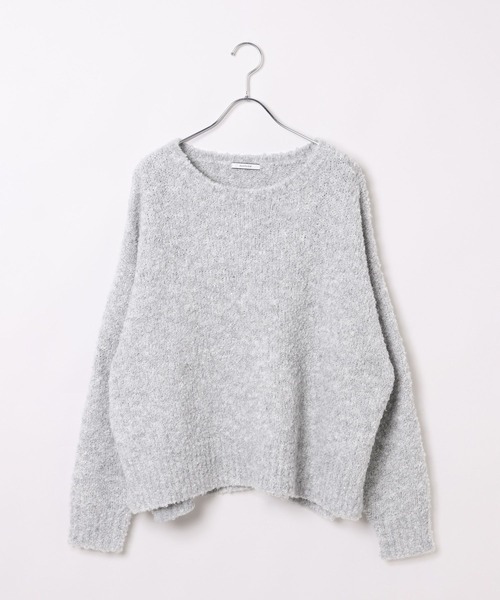 BAYFLOW（ベイフロー）の「[さりげないキラキラ素材]ブークレスパンコールプルオーバー（ニット/セーター・レディース・グレー/ライトグレー/ベージュ/マスタード・FREE）」の22枚目の写真