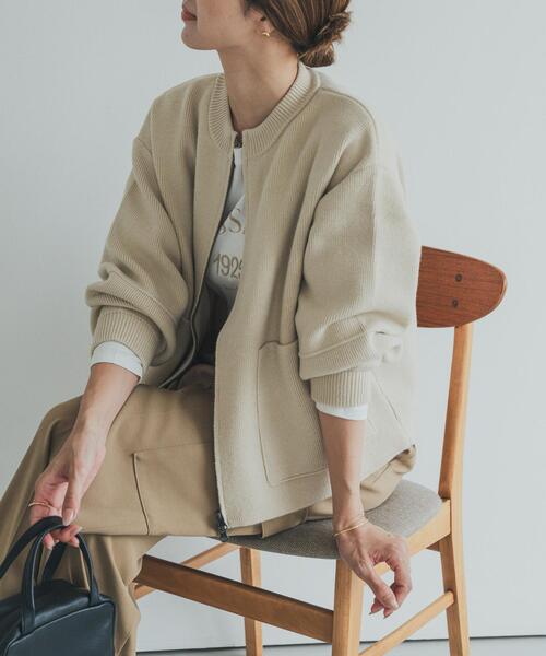 アーバンリサーチドアーズ　ニットZIPブルゾン ニットZIPブルゾン（ニット/セーター）｜URBAN RESEARCH DOORS
