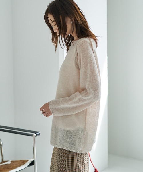 STYLE DELI(スタイルデリ)の「アルパカ混エアリールーズニットトップス(ニット/セーター・レディース・ブラック/ライトベージュ/ブラウン・FREE)」の14枚目の写真