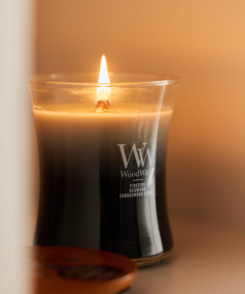 【カラント】Woodwick ウッドウィック　Mサイズ　キャンドル WoodWick/ウッドウィック Jar Candle M フレグランスキャンドル