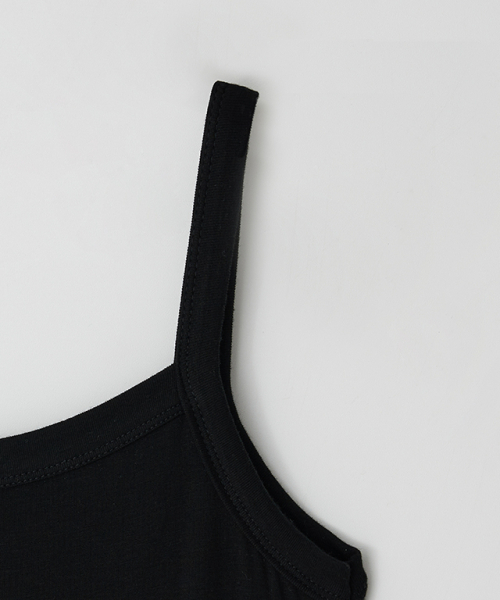 RONRON(ロンロン)の「PENDANT RUFFLE LAYERED SLIM SLEEVELESS BLACK(Tシャツ/カットソー・レディース・その他・FREE)」の3枚目の写真