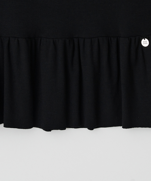 RONRON(ロンロン)の「PENDANT RUFFLE LAYERED SLIM SLEEVELESS BLACK(Tシャツ/カットソー・レディース・その他・FREE)」の2枚目の写真