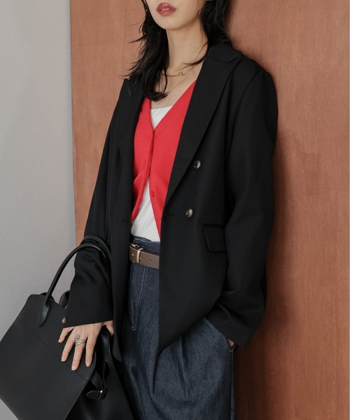 Lajour(ラジュール)の「ダブルテーラードジャケット(その他アウター・レディース・ブラック/グレー/ブラウン・フリー)」の7枚目の写真