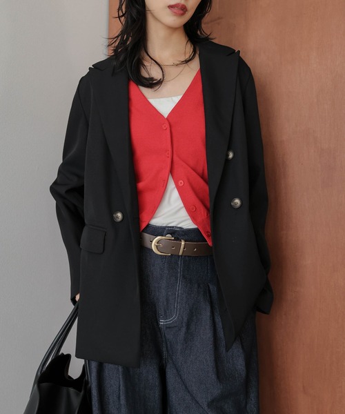 Lajour(ラジュール)の「ダブルテーラードジャケット(その他アウター・レディース・ブラック/グレー/ブラウン・フリー)」の8枚目の写真