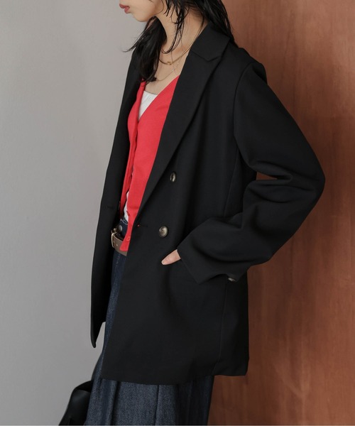 Lajour(ラジュール)の「ダブルテーラードジャケット(その他アウター・レディース・ブラック/グレー/ブラウン・フリー)」の9枚目の写真