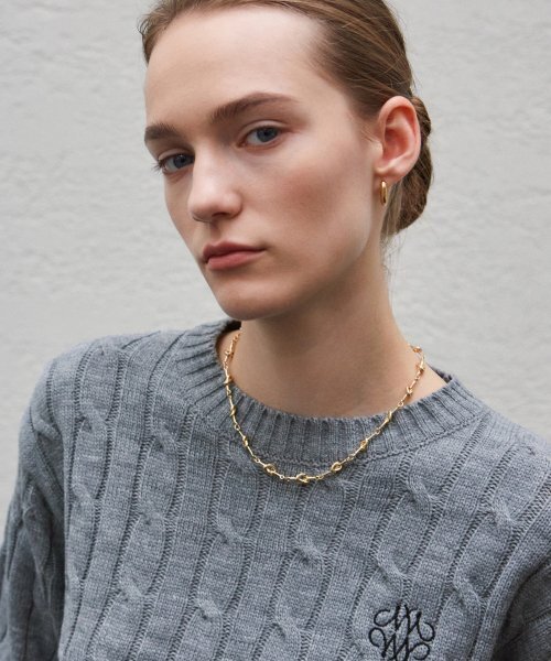 NICK&NICOLE(ニックアンドニコール)の「NICOLE TWIST CABLE KNIT_GRAY(ニット/セーター・レディース・その他・FREE)」の2枚目の写真