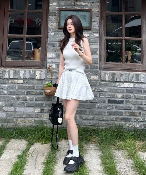 NICK&NICOLE(ニックアンドニコール)の「TRENDY RUFFLE MINI SKIRT_IVORY(スカート・レディース・その他・FREE)」の8枚目の写真