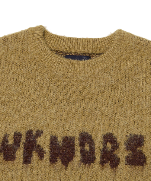 WKNDRS（ウィーキャンドース）の「TATTOO BRUSHED KNIT SWEATER (MUSTARD)（ニット/セーター・レディース・その他・MEDIUM/LARGE/X-LARGE）」の3枚目の写真