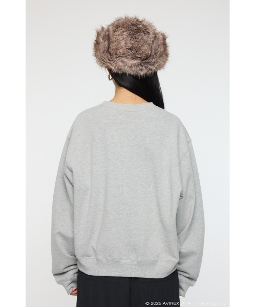 MOUSSY(マウジー)の「AVIREX SWEAT プルオーバー(スウェット・レディース・オフホワイト/杢グレー/レッド・FREE)」の16枚目の写真