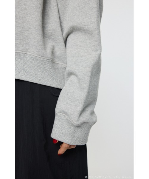 MOUSSY(マウジー)の「AVIREX SWEAT プルオーバー(スウェット・レディース・オフホワイト/杢グレー/レッド・FREE)」の19枚目の写真