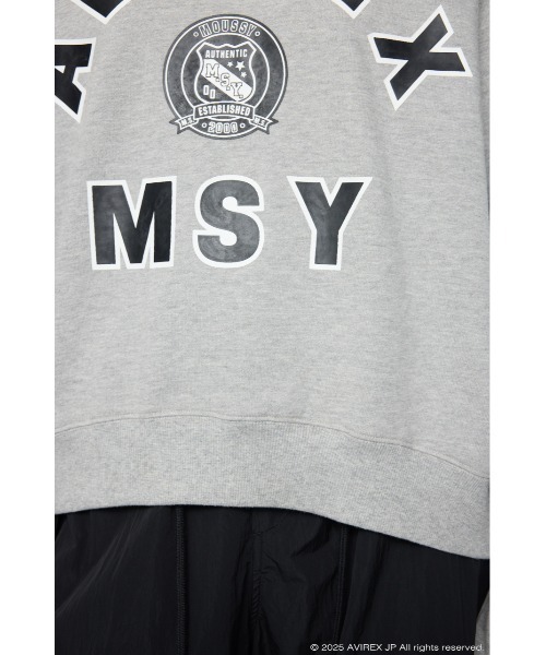 MOUSSY(マウジー)の「AVIREX SWEAT プルオーバー(スウェット・レディース・オフホワイト/杢グレー/レッド・FREE)」の20枚目の写真