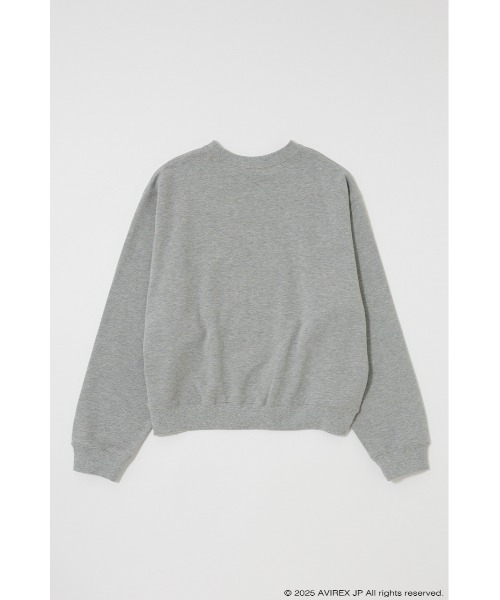 MOUSSY(マウジー)の「AVIREX SWEAT プルオーバー(スウェット・レディース・オフホワイト/杢グレー/レッド・FREE)」の22枚目の写真