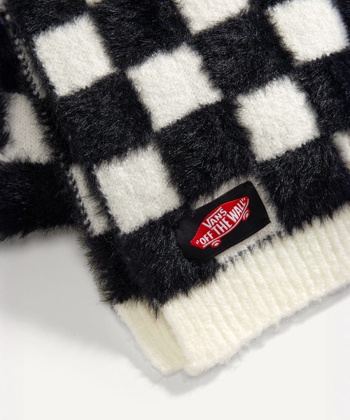 VANS（バンズ）の「OFF THE WALL マフラー / Off The Wall Scarf Black/White VN000QCGY281（マフラー・メンズ・ブラック×ホワイト・ONE SIZE）」の3枚目の写真