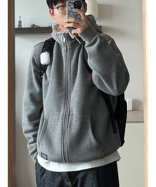 MUSINSA STANDARD（ムシンサスタンダード）の「ベーシック長袖Tシャツ[クリーム]（Tシャツ/カットソー・メンズ・その他・LARGE/X-LARGE/XX-LARGE/XXX-LARGE/SMALL/MEDIUM）」の7枚目の写真