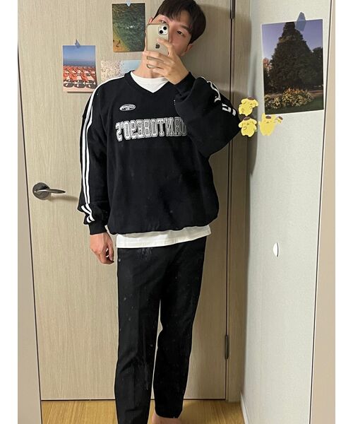 MUSINSA STANDARD（ムシンサスタンダード）の「ベーシック長袖Tシャツ[クリーム]（Tシャツ/カットソー・メンズ・その他・LARGE/X-LARGE/XX-LARGE/XXX-LARGE/SMALL/MEDIUM）」の5枚目の写真