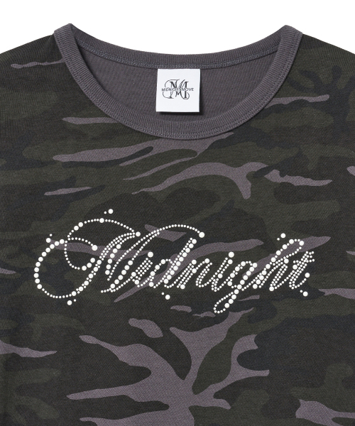 Midnight Move(ミッドナイトムーブ)の「camo t (dark grey)(Tシャツ/カットソー・レディース・その他・FREE)」の3枚目の写真