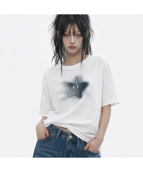 GRAVER（グレーバー）の「[ユニセックス]ブルースター半袖Tシャツ_2カラー（Tシャツ/カットソー・レディース・ブラック/ホワイト・SMALL/MEDIUM/LARGE/X-LARGE）」の2枚目の写真