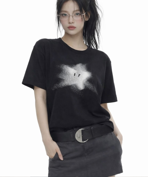 GRAVER（グレーバー）の「[ユニセックス]ブルースター半袖Tシャツ_2カラー（Tシャツ/カットソー・レディース・ブラック/ホワイト・SMALL/MEDIUM/LARGE/X-LARGE）」の5枚目の写真