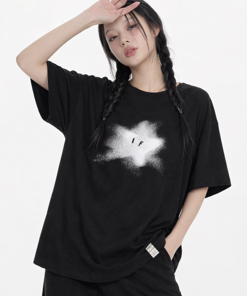 GRAVER（グレーバー）の「[ユニセックス]ブルースター半袖Tシャツ_2カラー（Tシャツ/カットソー・レディース・ブラック/ホワイト・SMALL/MEDIUM/LARGE/X-LARGE）」の7枚目の写真