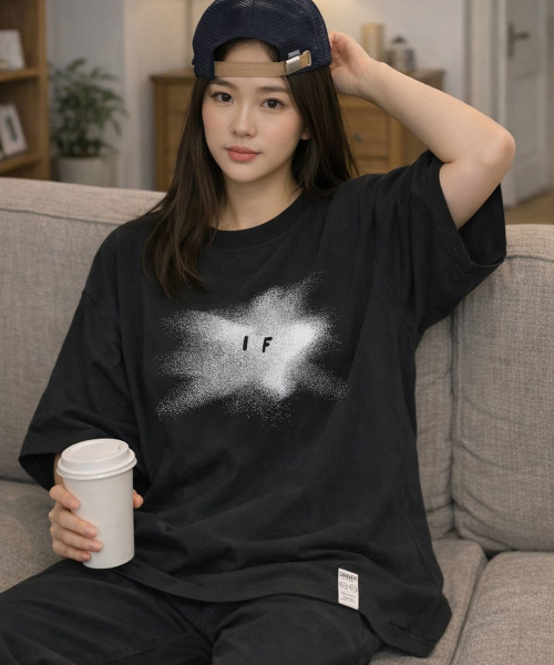 GRAVER（グレーバー）の「[ユニセックス]ブルースター半袖Tシャツ_2カラー（Tシャツ/カットソー・レディース・ブラック/ホワイト・SMALL/MEDIUM/LARGE/X-LARGE）」の8枚目の写真