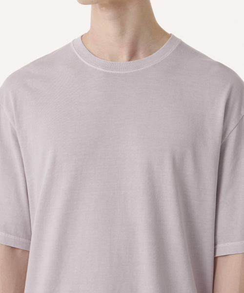 MUSINSA STANDARD（ムシンサスタンダード）の「ピグメントリラックスクルーネックTシャツ[パープルグレー]（Tシャツ/カットソー・メンズ・その他・XX-LARGE/XXX-LARGE/SMALL/MEDIUM/LARGE/X-LARGE）」の4枚目の写真