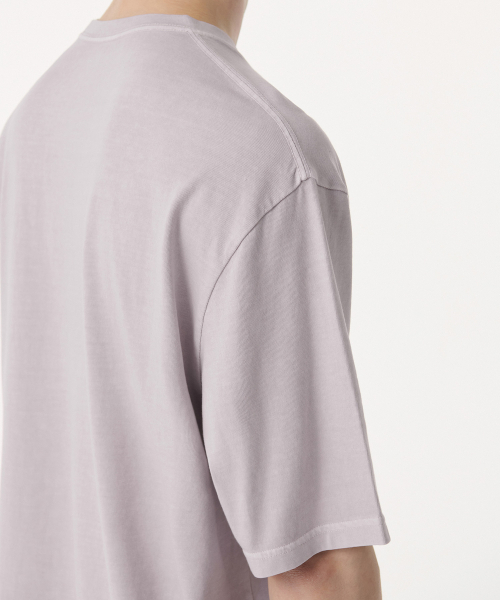 MUSINSA STANDARD（ムシンサスタンダード）の「ピグメントリラックスクルーネックTシャツ[パープルグレー]（Tシャツ/カットソー・メンズ・その他・XX-LARGE/XXX-LARGE/SMALL/MEDIUM/LARGE/X-LARGE）」の5枚目の写真