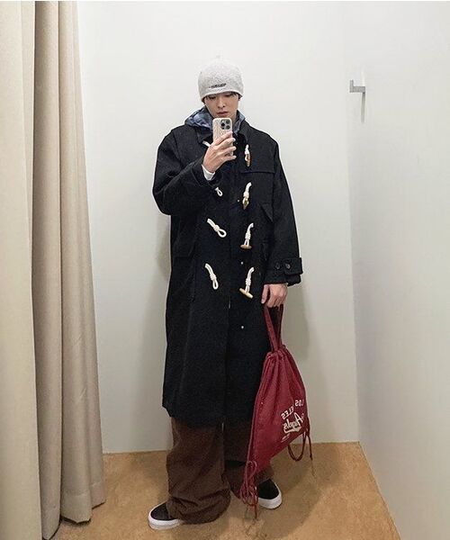 TRILLION(トリリオン)の「ユニセックスバルマカンダッフルロングコート(ブラック)(チェスターコート・レディース・その他・SMALL/MEDIUM/LARGE)」の7枚目の写真