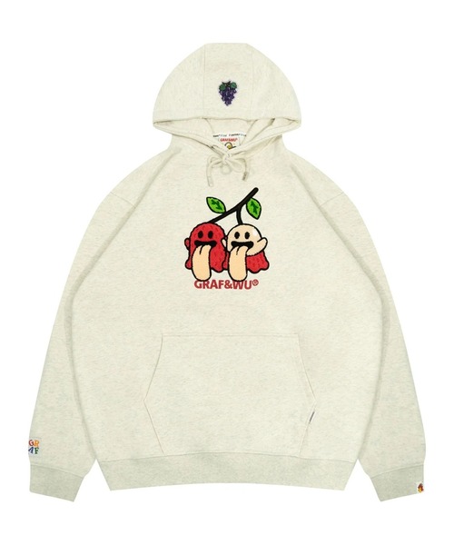 ♡カールヘルム♡ クチュリエラパン刺繍パーカー A'GEM/9 × .kom 『GRAF&WU/グラフアンドユー』 / フルーツキュート