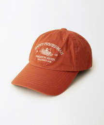 OUTSTANDING（アウトスタンディング）の「VINTAGE COTTON BALL CAP(HAPPY FISHERMAN)_ORANGE（キャップ）」