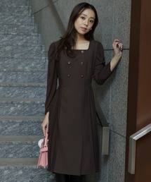 JUSGLITTY 新品ワンピース JUSGLITTY パイピングシアーワンピースドット柄 アプワイザー