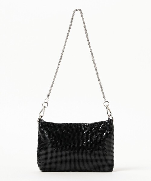 Ray BEAMS（レイビームス）の「メタル メッシュ チェーン バッグ（トートバッグ・レディース・ブラック/その他・ONE SIZE）」の3枚目の写真