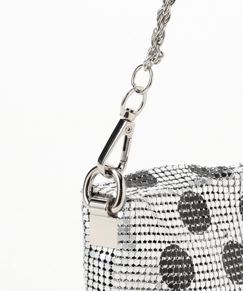 Ray BEAMS（レイビームス）の「メタル メッシュ チェーン バッグ（トートバッグ・レディース・ブラック/その他・ONE SIZE）」の9枚目の写真
