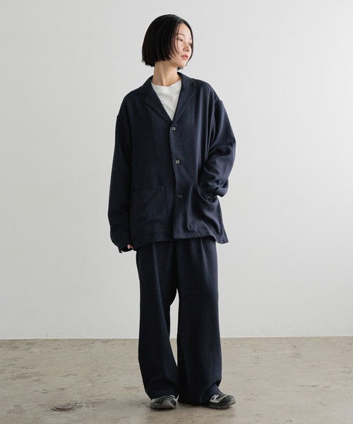 LOWRYS FARM（ローリーズファーム）の「【LFM(U)】メランジツイルシャツジャケット　 593721（テーラードジャケット・メンズ・ネイビー/グレー・MEDIUM/LARGE）」の11枚目の写真