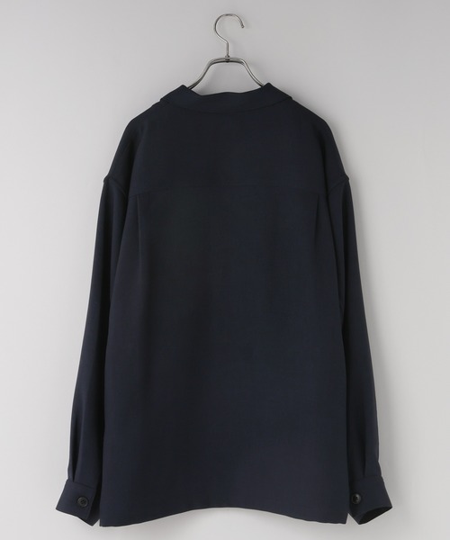 LOWRYS FARM（ローリーズファーム）の「【LFM(U)】メランジツイルシャツジャケット　 593721（テーラードジャケット・メンズ・ネイビー/グレー・MEDIUM/LARGE）」の18枚目の写真