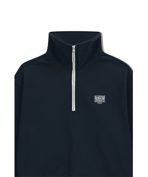 MARITHE + FRANCOIS GIRBAUD（マリテフランソワジルボー）の「W CHAIN STITCH LOGO HALF ZIP-UP CROP SWEATSHIRT（スウェット・レディース・ライトイエロー/Navy/ブラウン・SMALL/MEDIUM）」の11枚目の写真