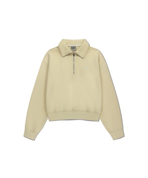 MARITHE + FRANCOIS GIRBAUD（マリテフランソワジルボー）の「W CHAIN STITCH LOGO HALF ZIP-UP CROP SWEATSHIRT（スウェット・レディース・ライトイエロー/Navy/ブラウン・SMALL/MEDIUM）」の17枚目の写真